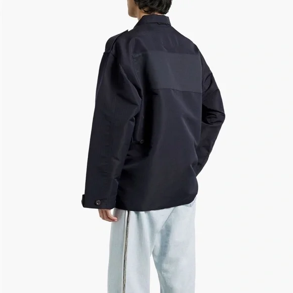 NWT Men's Casual Ribstop Jacket in Dark Blue - Picture 2 of 10